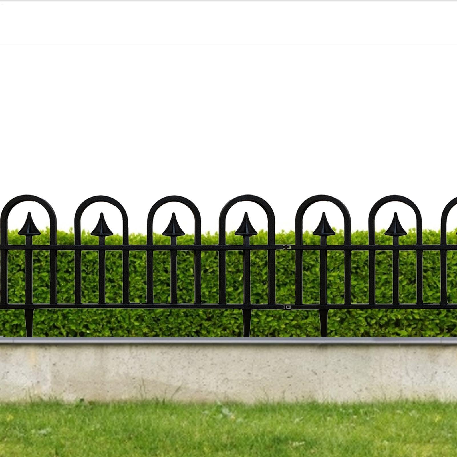 Generisch Bordura decorativa per recinzione, 5 pezzi, barriera per recinzione per esterni, resistente alle intemperie, decorazione per esterni e paesaggi