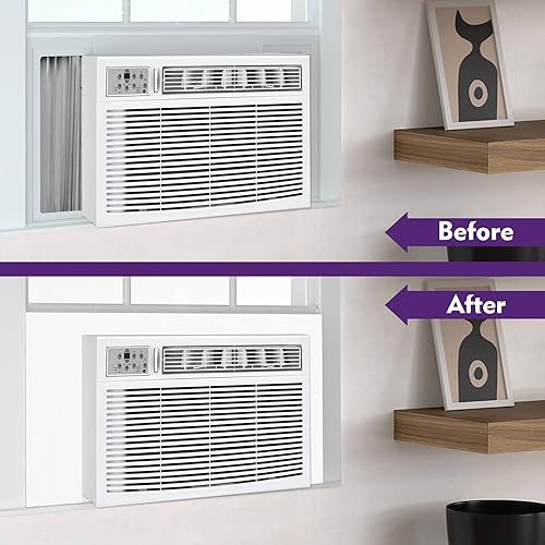 Miniatura 6 de Mxclimate Paneles laterales de espuma con aislamiento de CA para ventanas de aire acondicionado, 39 pulgadas de ancho, kit de sellado de ventana