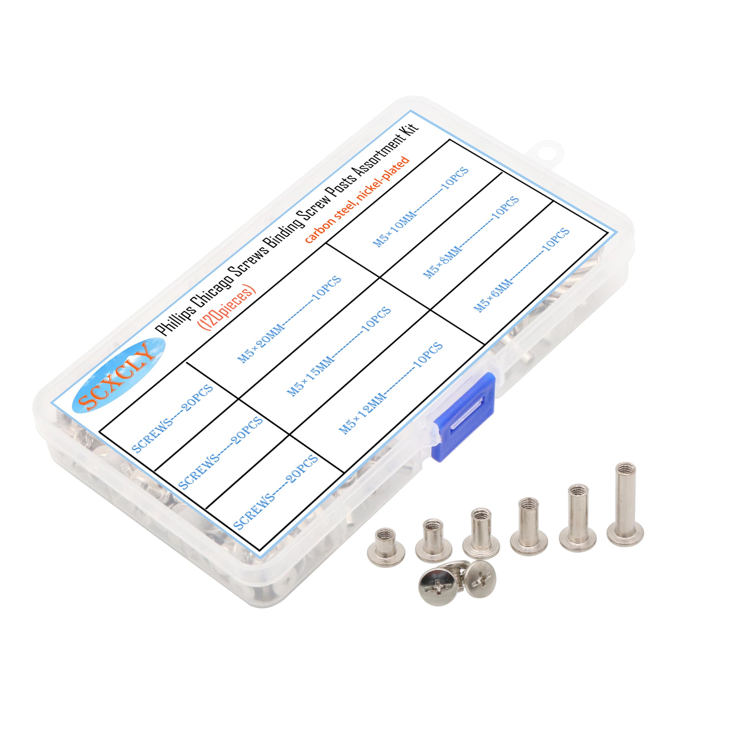 Chicago Screws - 120pcs Binding Screw Kit -1