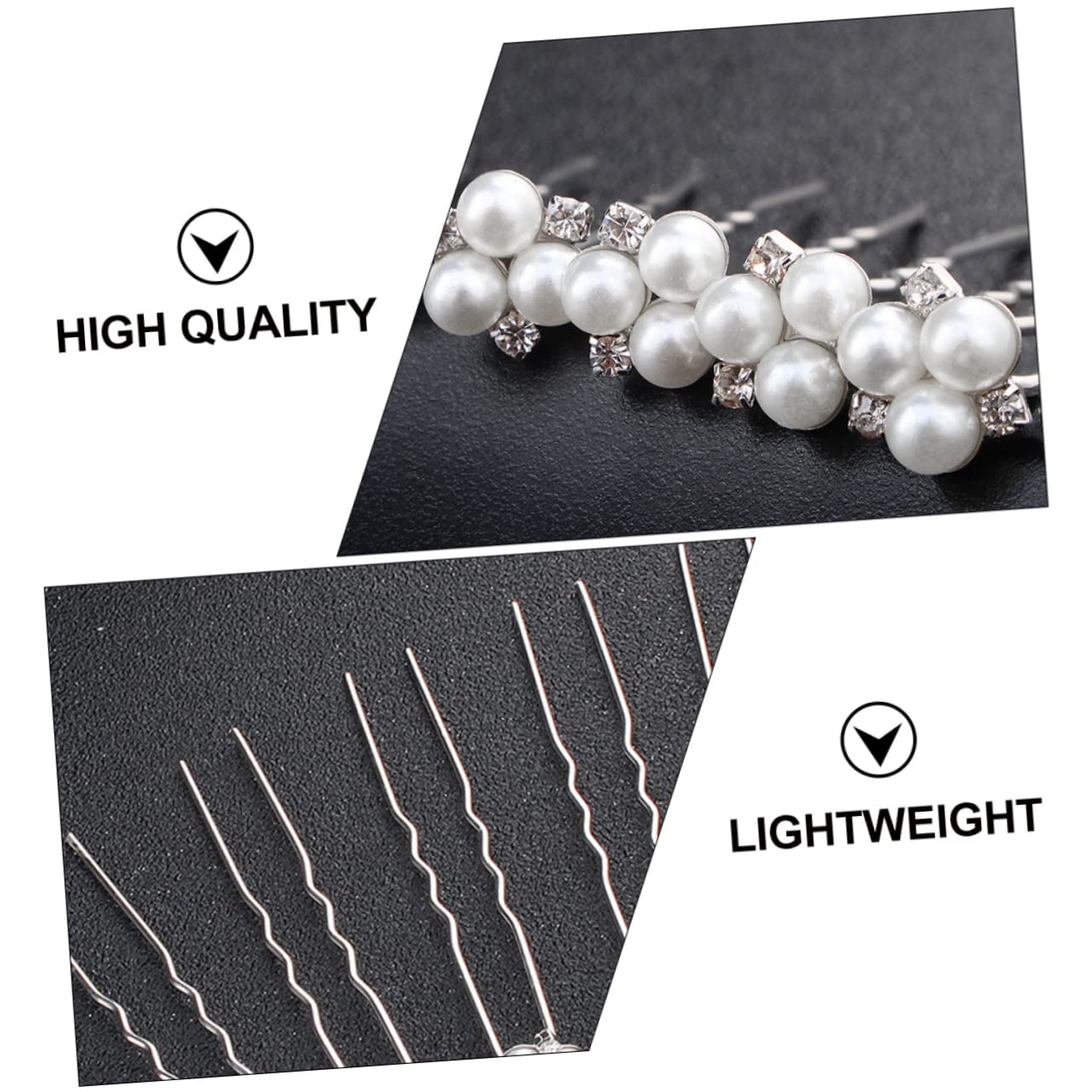 Housoutil 54stücke Teiliges Förmige Haarnadeln Mit Perlen Und Strass Für Hochzeiten Brautjungfern Und Besondere Anlässe Eleganter Haarschmuck Für Damen