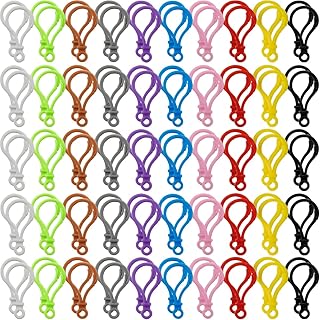 300PCS Multicolor Lobster Clasp Keychain Plastic Lanyard Clips Plastic Lobster Claw Clasps Backpack Clips for Kids Plastic Keychains for Crafts Keychain Hook DIY Handmade, Toys Craft Clasps