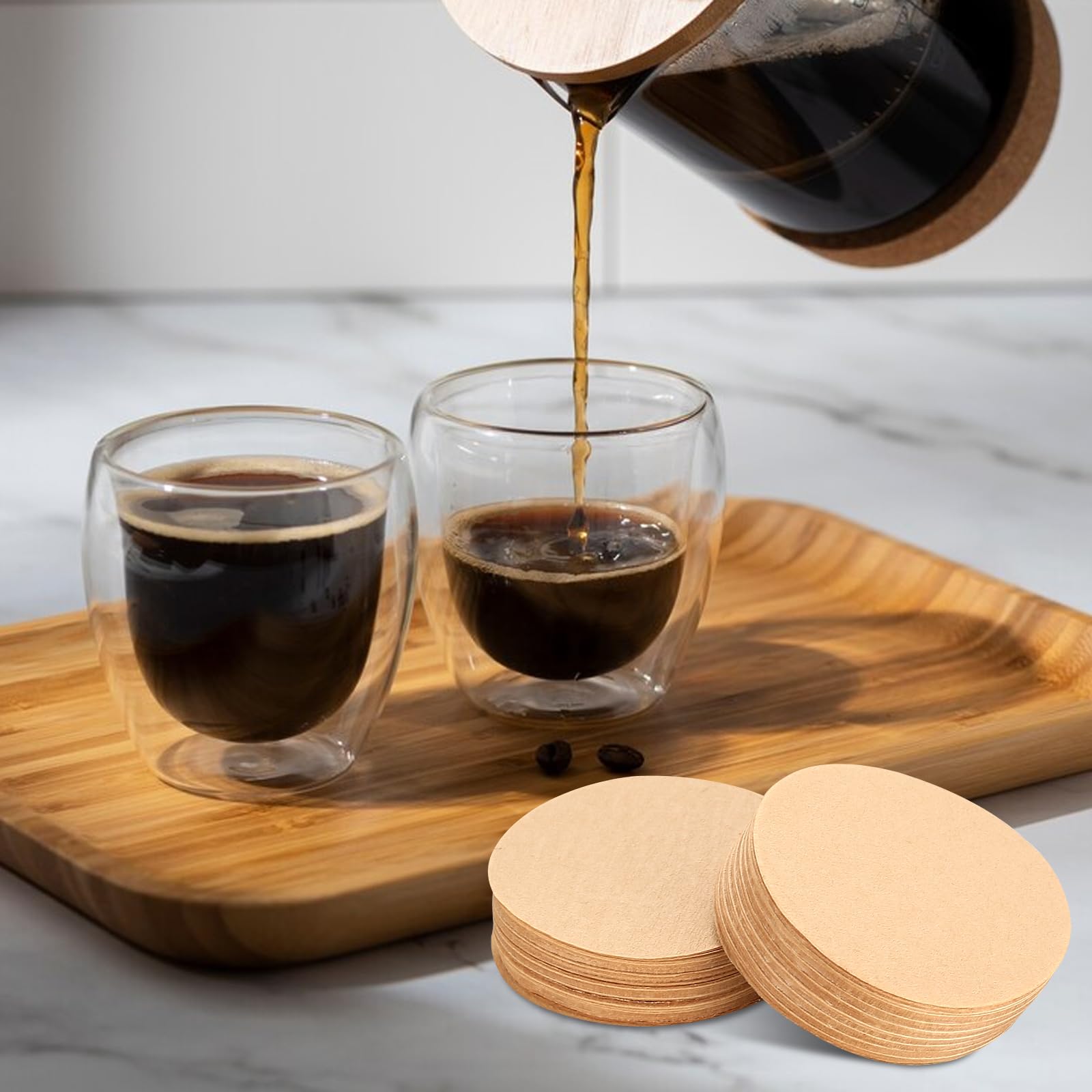 Lot De 800 Filtres à Café Expresso, 51 Mm, Filtre à Café Rond