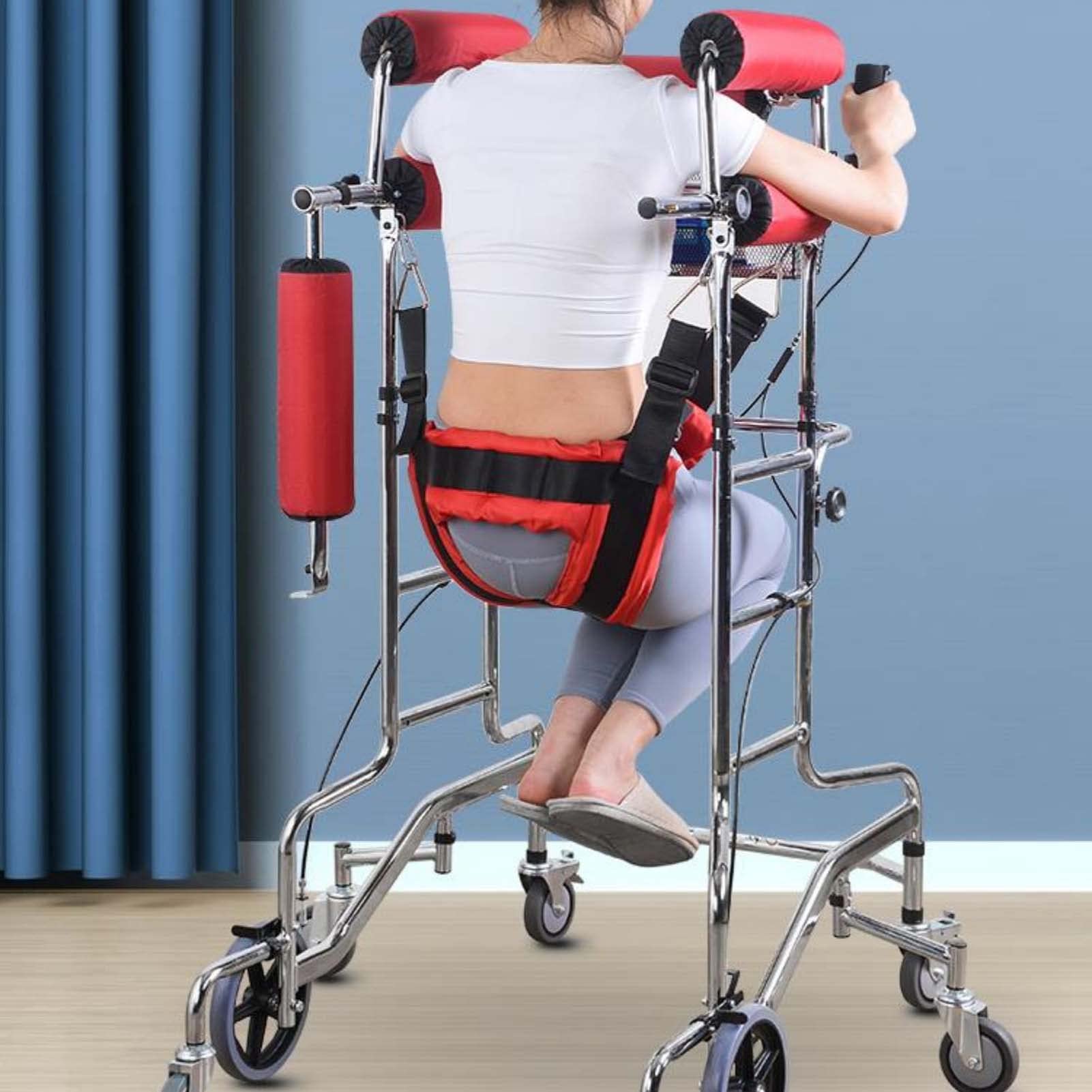 YSUEFIJO Deambulatore per Anziani 8 Ruote, Rollator in Alluminio Pieghevole, Deambulatore con Seduta, capacità di Carico Fino a 150 kg, Deambulatore per Casa, Girello per Anziani