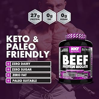 NXT Nutrition Beef Protein Isolate Juice, High Beef Protein in Natural Amino Acids - Paleo, Keto Friendly - Dairy Lactose and Gluten Free | 1.8kg (Apple & Blackcurrant)