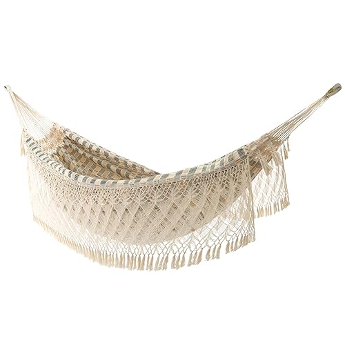 Vivere Authentic Brazilian Cotton Hammock - 450 lb Capacity (Honey