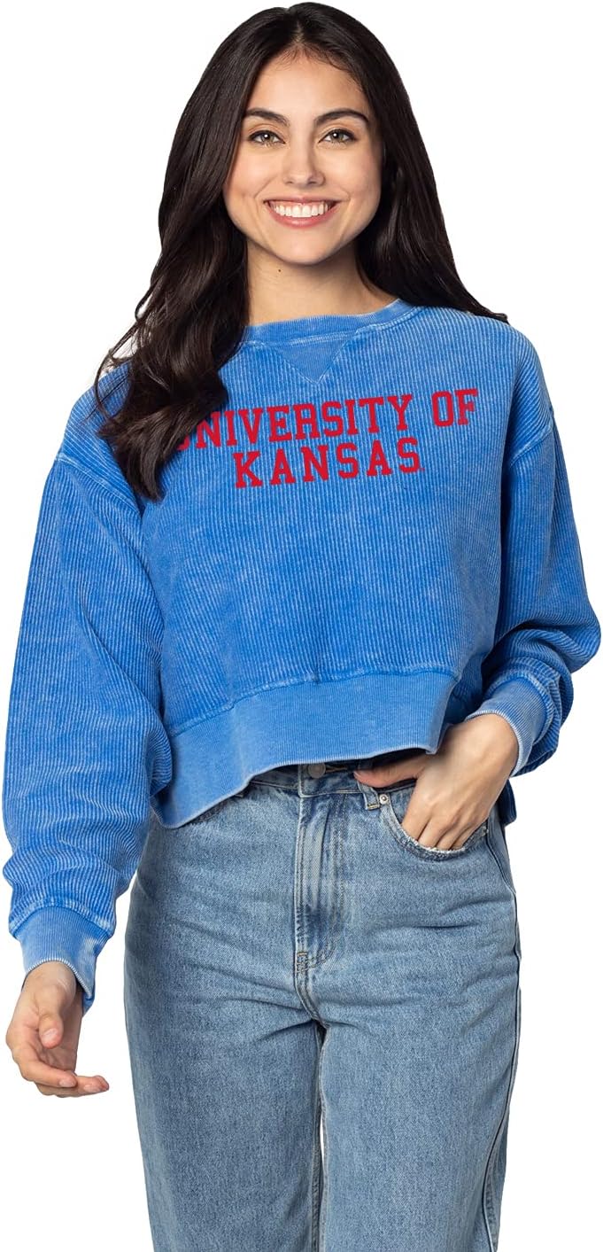 chicka-d Women's Standard Corded Boxy Pullover