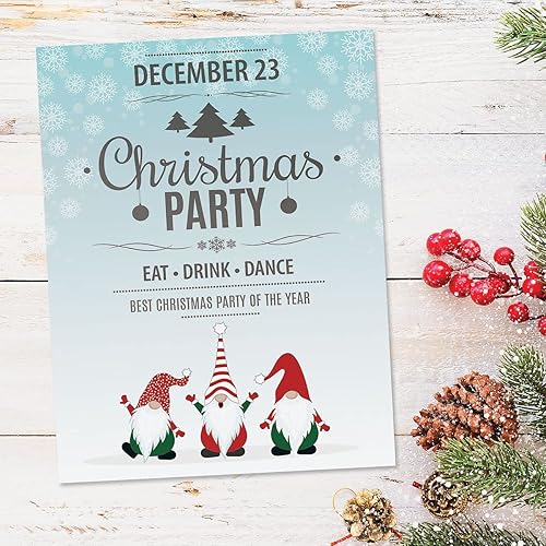 Vista 27 de Papel para cartas con pequeños árboles navideños, juego de 25 papeles de Navidad de 8 1/2 x 11 pulgadas, papel compatible con computadora