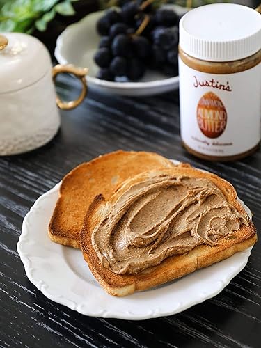 Miniatura 58 de Justin's Mantequilla de almendras de canela, sin revuelta, sin gluten, sin OMG, de origen responsable, tarro de 16 onzas