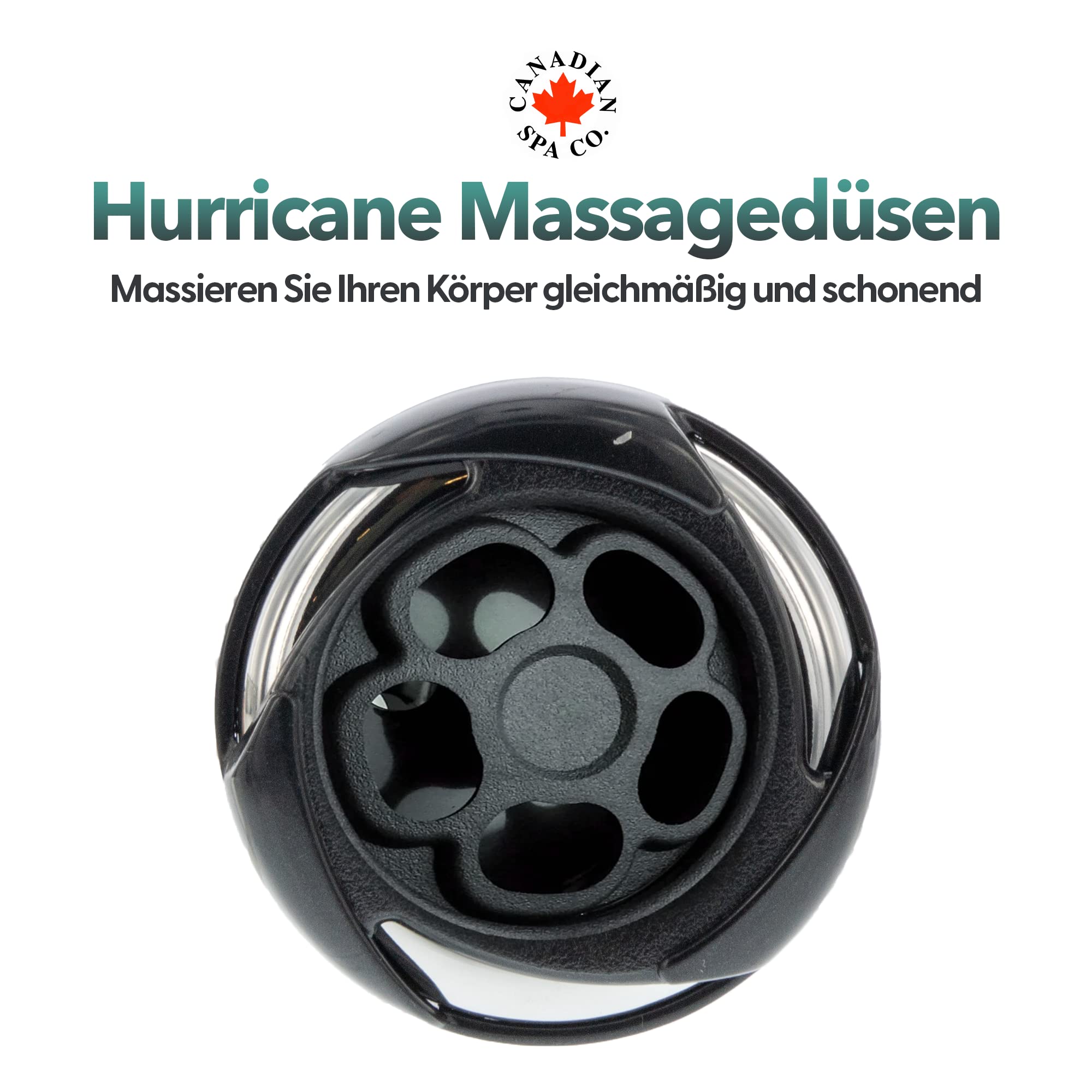 CANADIAN SPA CO. Jet Masaje Large, Huracán, 5 Pulgadas de diámetro, 4 tamaños, Hot Tub
