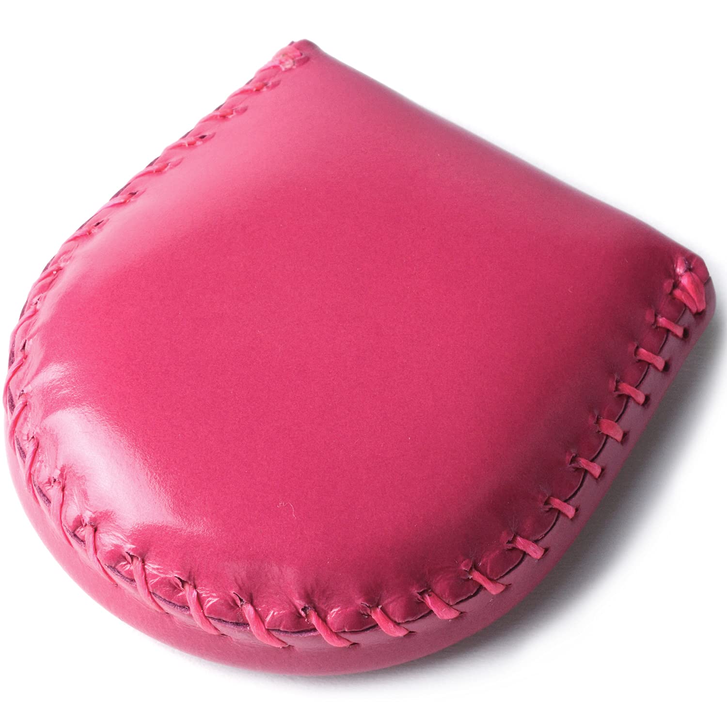 Tokyo Shimomachi Kobo: Genuine Leather Coin Purse, Handcrafted and Hand-Stitched, Compact, Easy to Use, Father's Day, Pink : Clothing, Shoes & Jewelry