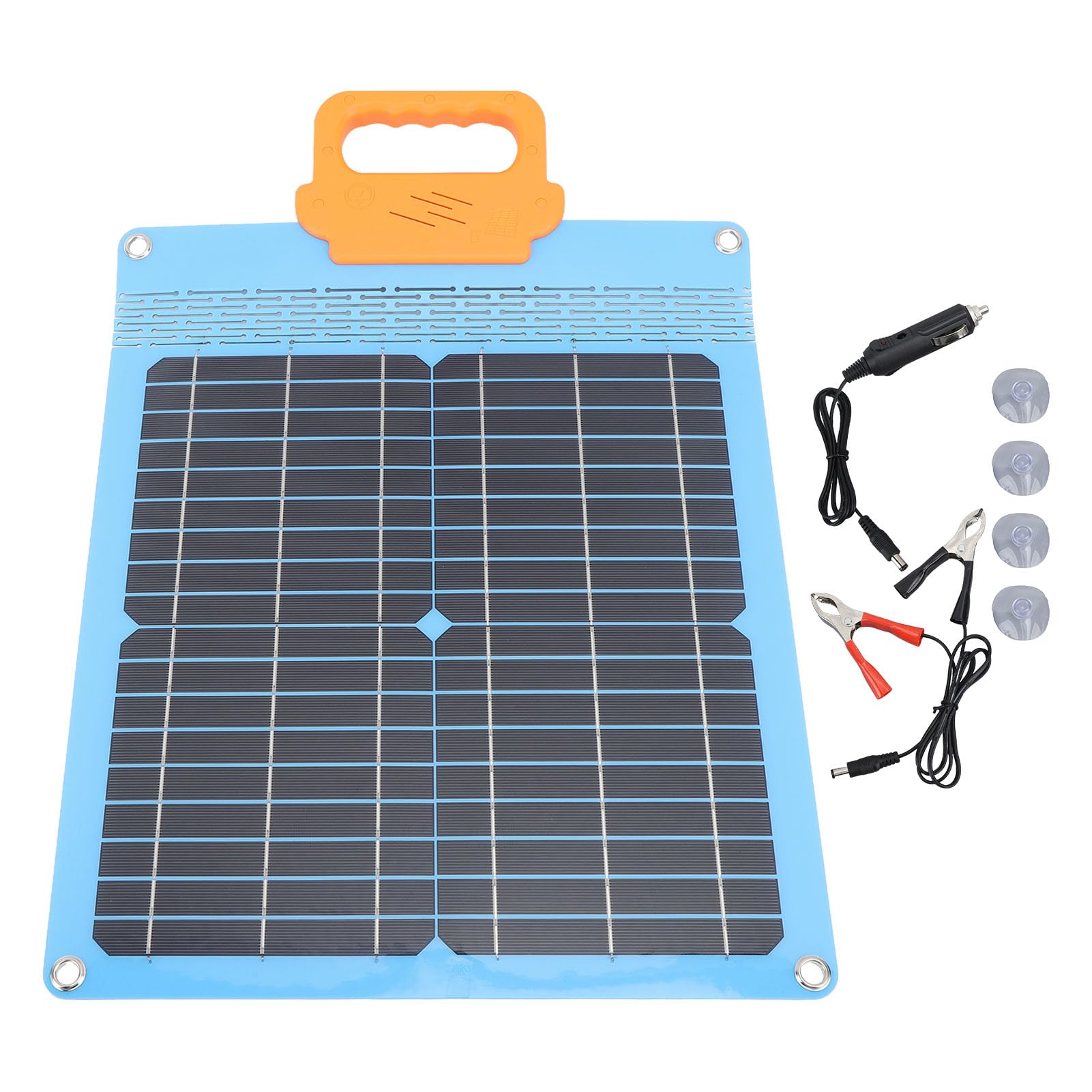 Folding 20W High Conversion Waterproof Solar Panel Charger for Outdoor Camping Traveling (Blue)