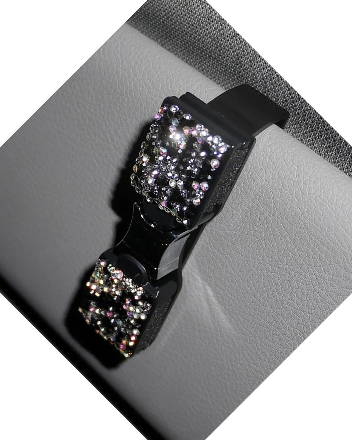 Supporto per Occhiali da Sole, Visiera Parasole per Auto, Clip Universale per Biglietti, ricevute, Clip di Fissaggio per Occhiali da Auto, Custodia per Occhiali da Auto (Rosa)