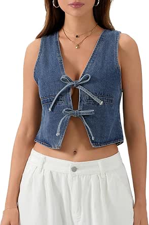 Women's Ribbed Button-Up Tank Top - Sleeveless Slim Fit Crop Vest For Summer
