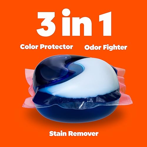 Miniatura 3 de Tide PODS - Jabonera líquida para detergente para ropa compatible con HE 76 unidades potente limpieza 3 en 1 en un solo paso aroma original