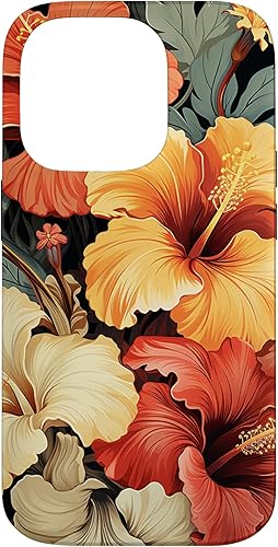 Miniatura 17 de Hawaiian Tropical Design Yellow Red Hibiscus Plumeria Case for iPhone 16