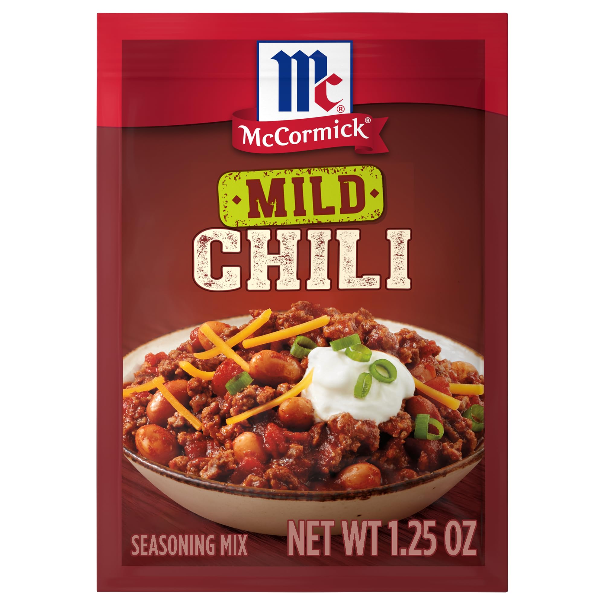 McCormick Chili Seasoning Mix Packet, Mild, 1.25 oz