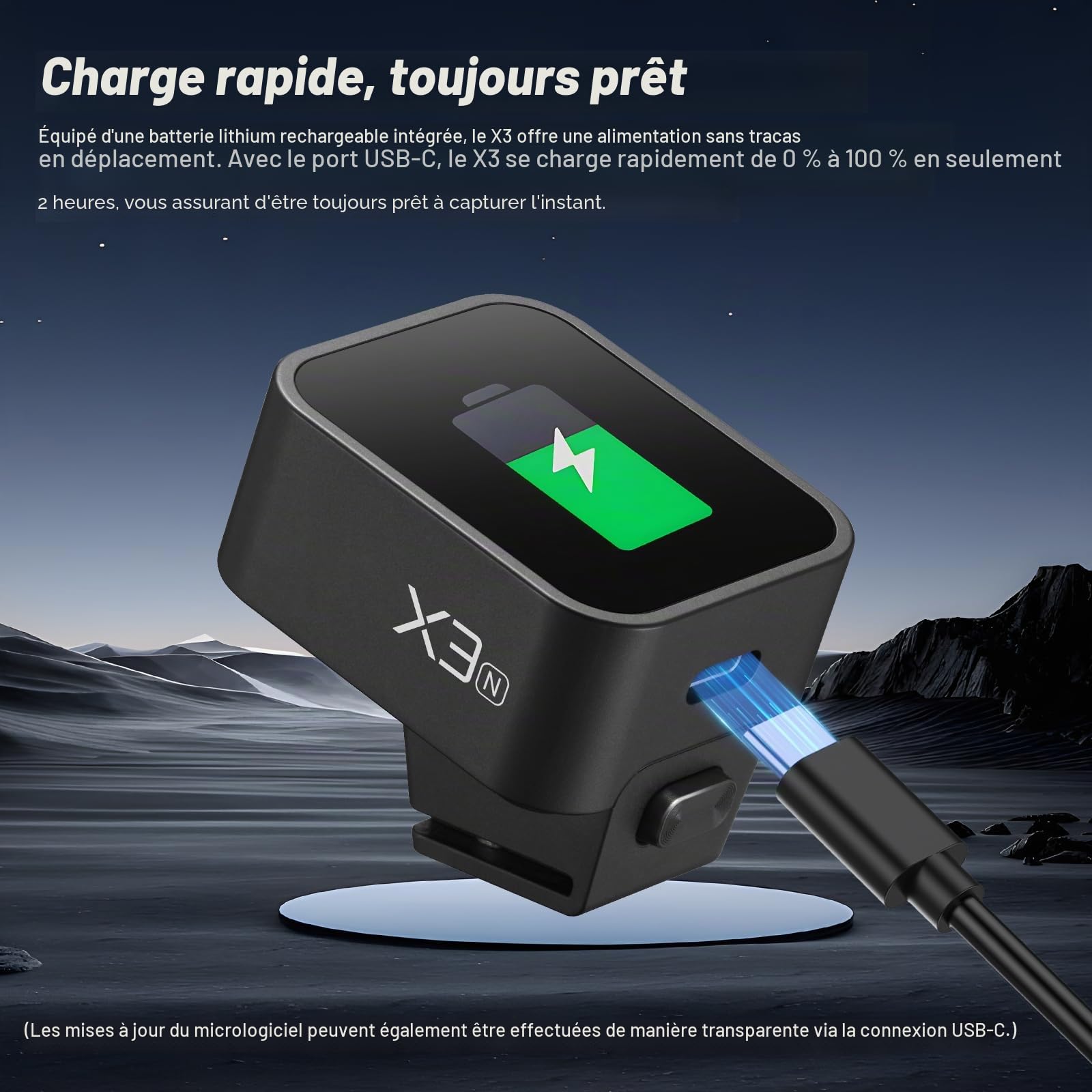Godox X3-N X3N Wireless Flash Trigger Déclencheur de Flash sans Fil pour Appareil Nikon OLED Fonction sans Fil 1/8000S HSS TTL Tcm Batterie Remote Camera Flash Trigger pour Nikon