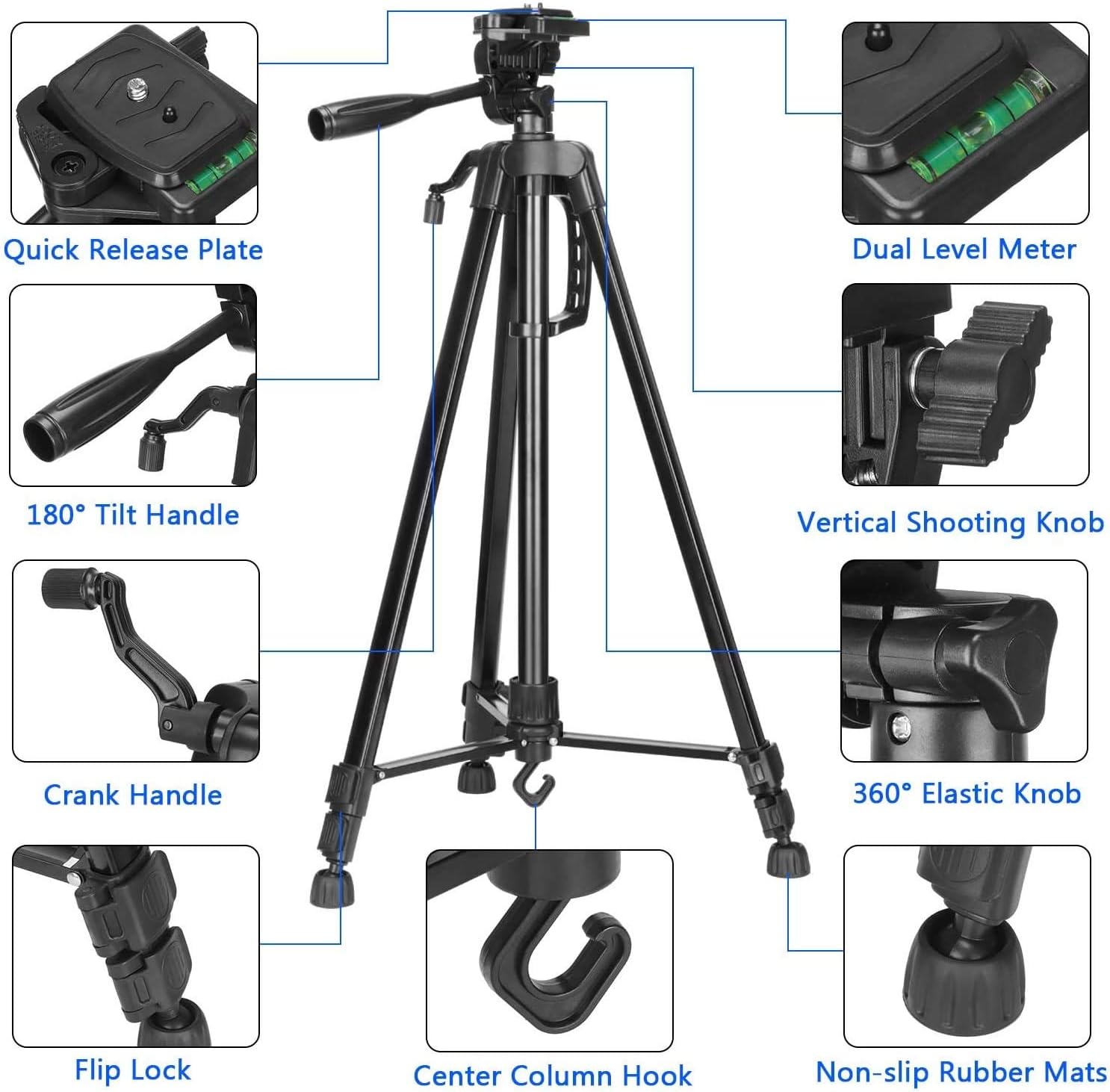 🛒 Crazy Deals PEYOU Hand-held 63 Tripod Compatible for iPad Phone [2021 Upgrade] Lightweight Aluminum Phone Camera Tablet Tripod + Wireless Remote + 2 in 1 Mount Holder (Width 2-3.3), Tablet (Width 4.3-7.2)