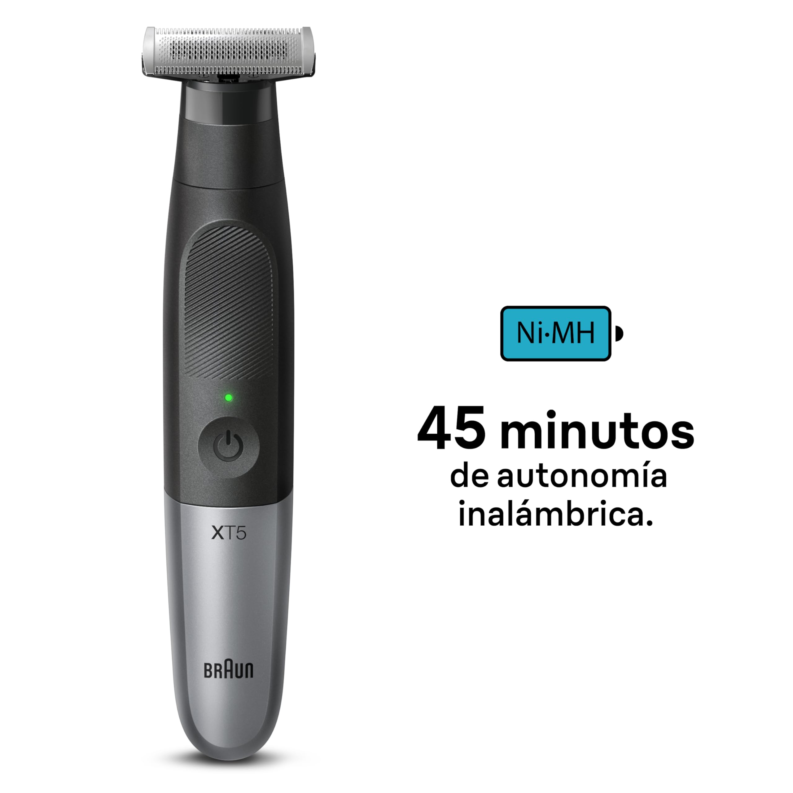 Braun Series X Recortadora de Barba, Afeitadora Eléctrica Hombre, Rasuradora para Rostro Y Cuerpo, Cortapelos Hombre, Maquina de Afeitar,Peine Bidireccional,Resistente al Agua, XT5200, Negro