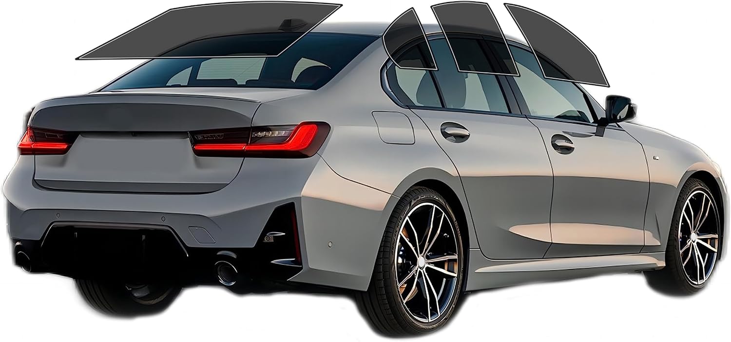 AUTOTEK Precut All Sides Windows Tint Film Cars Sun Blocking Protection Privacy Anti Shatter Glass Film Any Tint Shade kit for BMW 3 Series Sedan 2019-2023