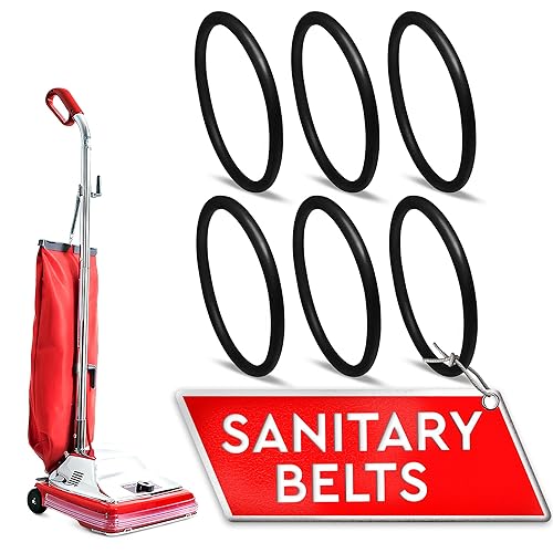 6Pcs Sanitaire Vacuum Belts - Sanitaire Vacuum Parts - Durable,