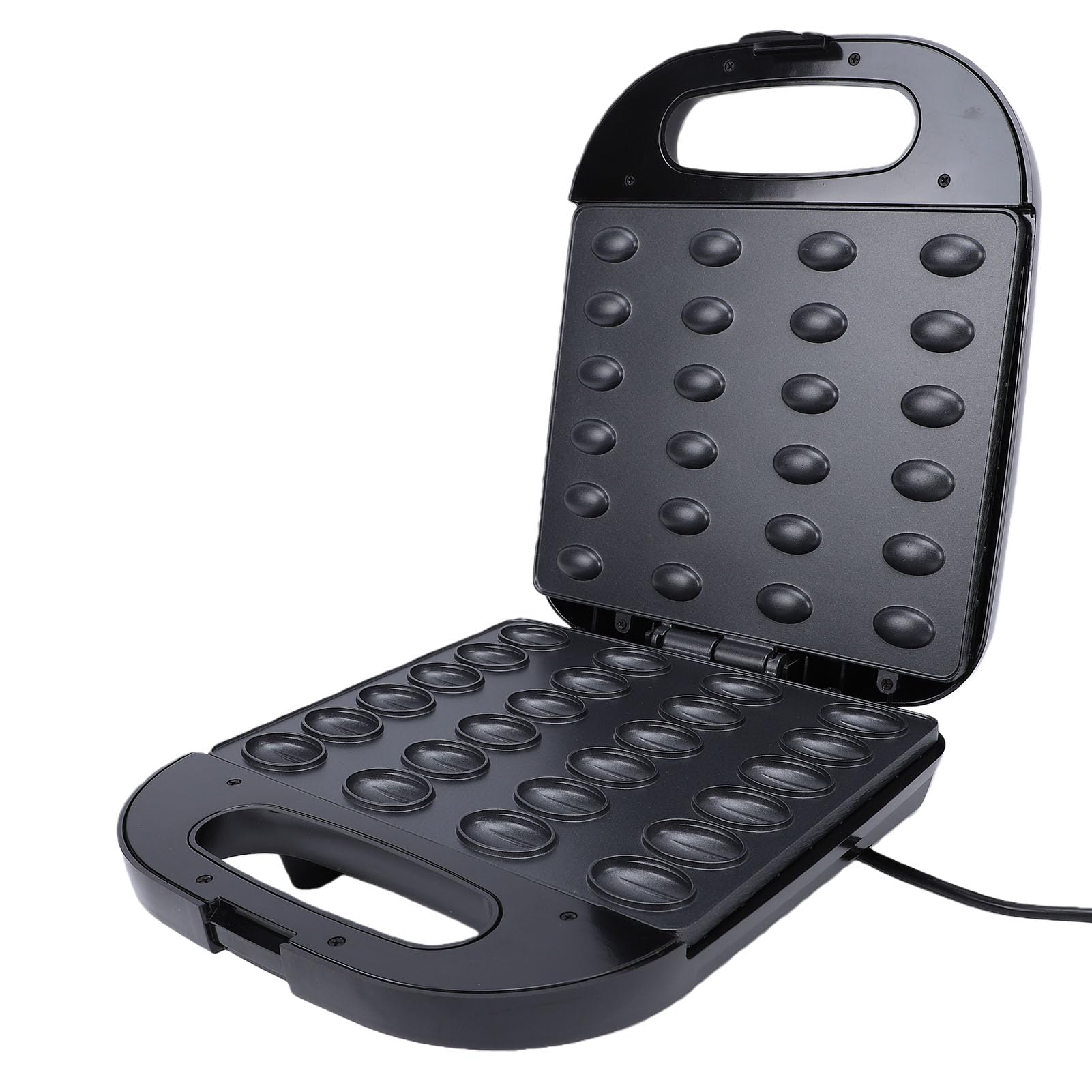 Elektrischer Kegelbäcker, 1400 W, Walnuss-Kuchenform, Antihaftbeschichtet, Sandwich-Grill-Toaster für Hausgemachte Desserts, Gebäck, Snacks, 24 Kapazitäten, Schnelles Erhitzen, (EU-Stecker