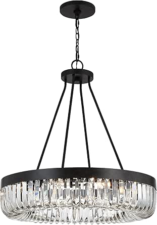 Crystorama Alister 10 Light Charcoal Bronze Chandelier