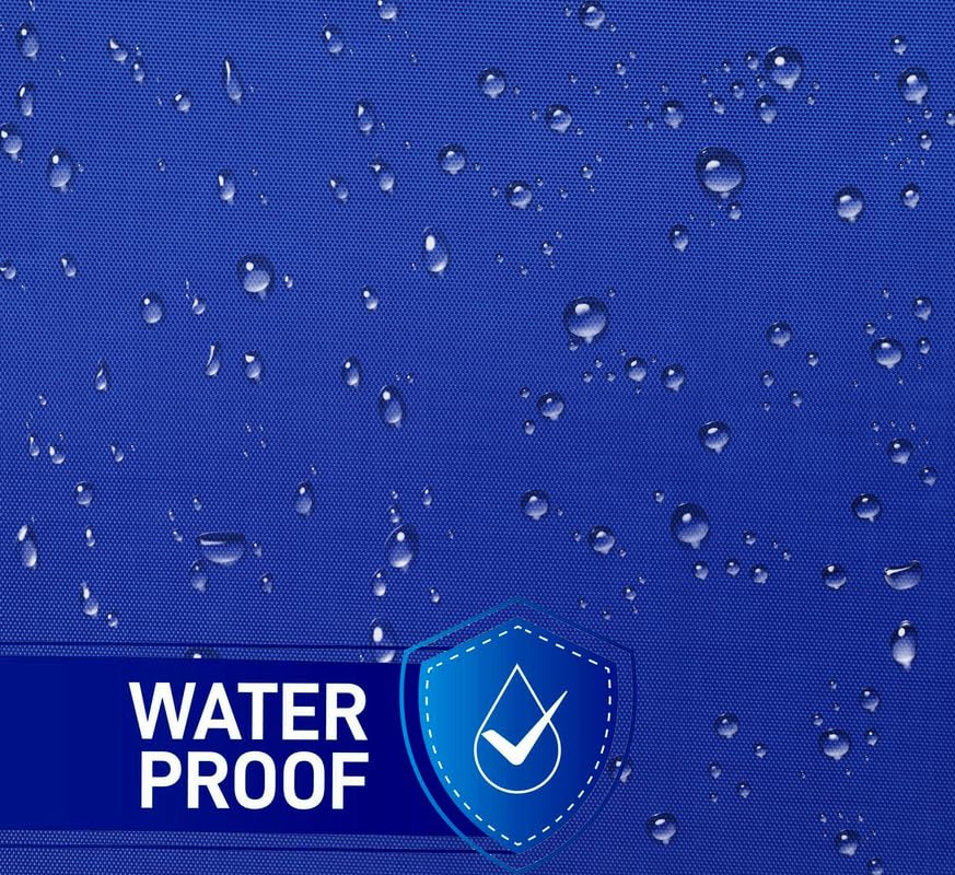 Image of Polyester with PVC Fabric Outdoor Waterproof Curtain with Top Eyelet Protect from AC, Sun, Dust & Rain Used for Balcony, Door & Window (Royal Blue Color 4.5 X 6.5 Feet, Pack of 1 Piece)