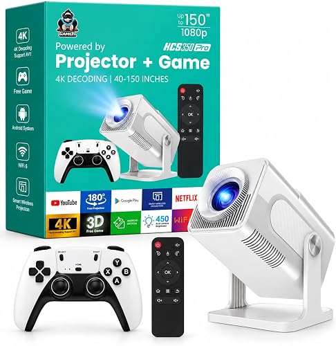 HCS350 Pro Smart Projector 1080p 4K Decoding 40-150 Inch