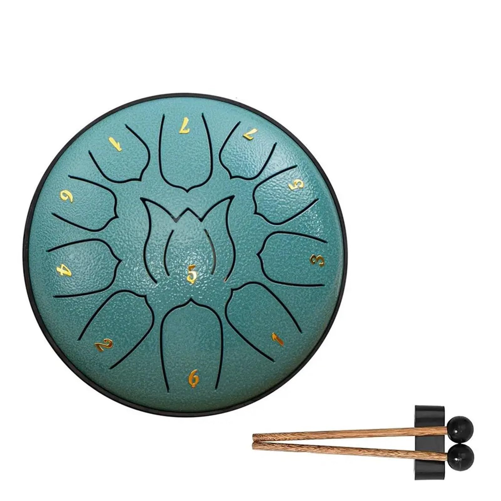 Rain Drum Tambour à Langue en Acier de 6 Pouces et 11 Tons for extérieur, Tambour à Main avec Sac de Rangement, Yoga, méditation(Color 9)