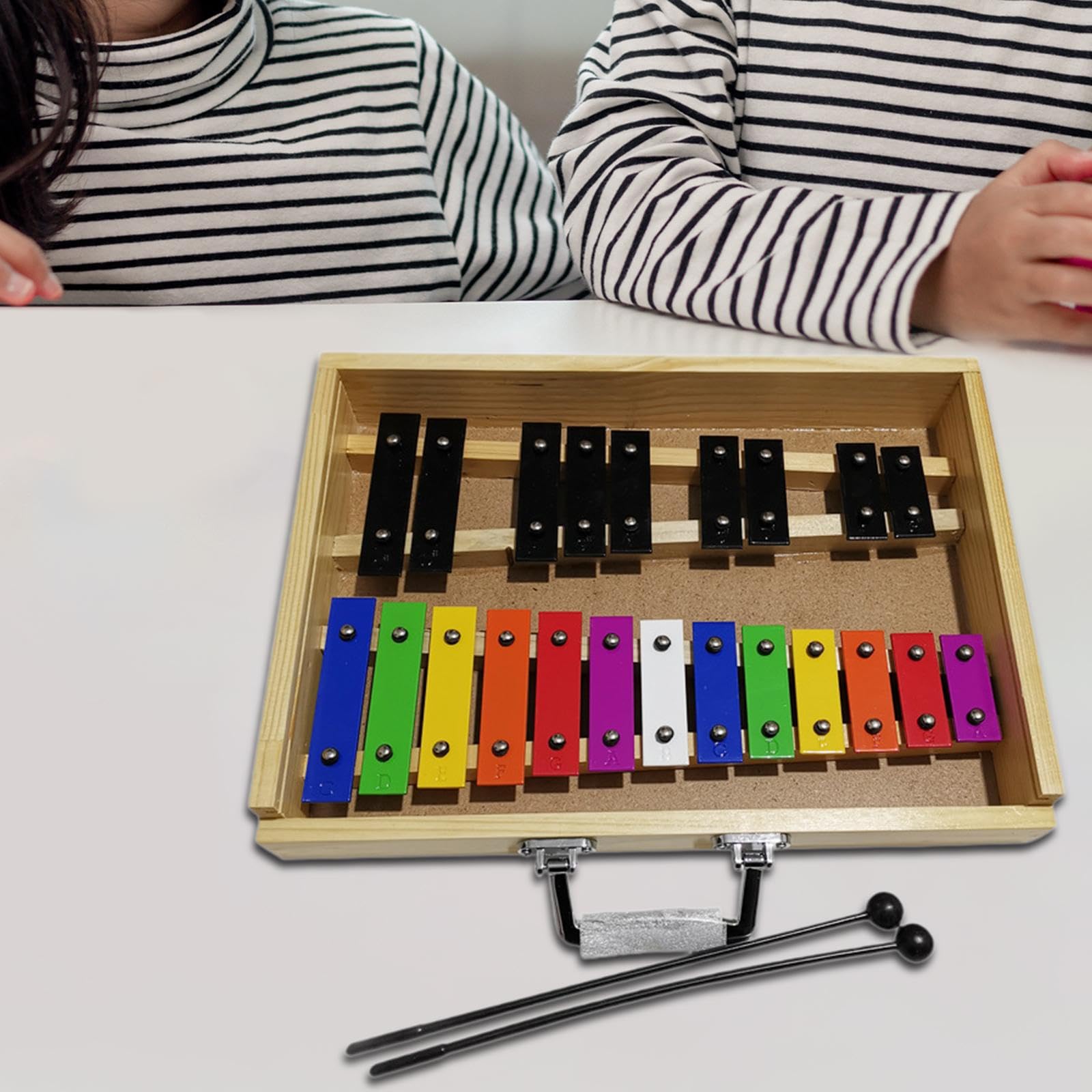 perfeclan Xilófono de 22 teclas, juguete musical educativo, bolsa de transporte con Base de madera, xilófono de madera para niños en edad preescolar, niños y