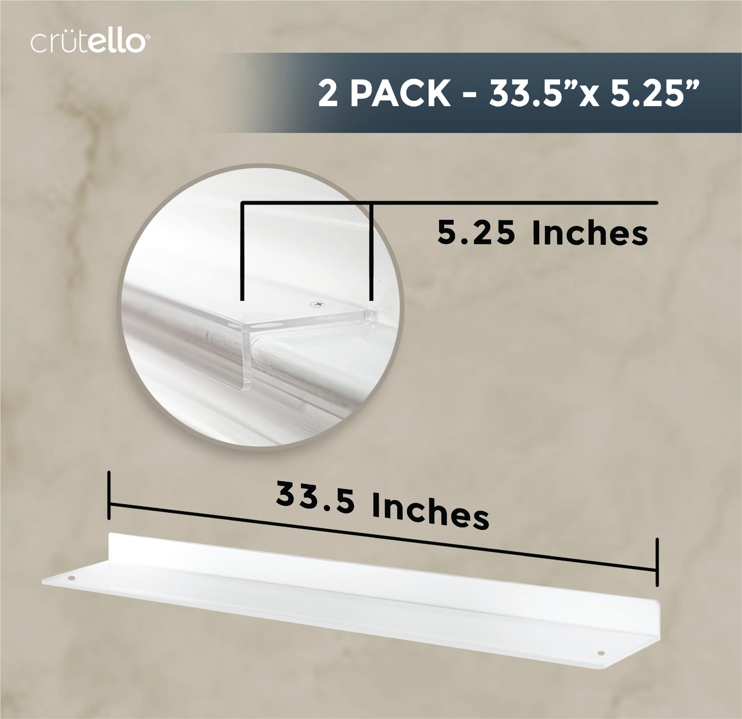 Crutello Window Sill Guard Protector from Dogs 2 Pack Transparent