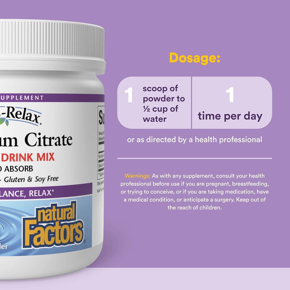 Natural Factors Magnesium Bis Lyonsate view 3