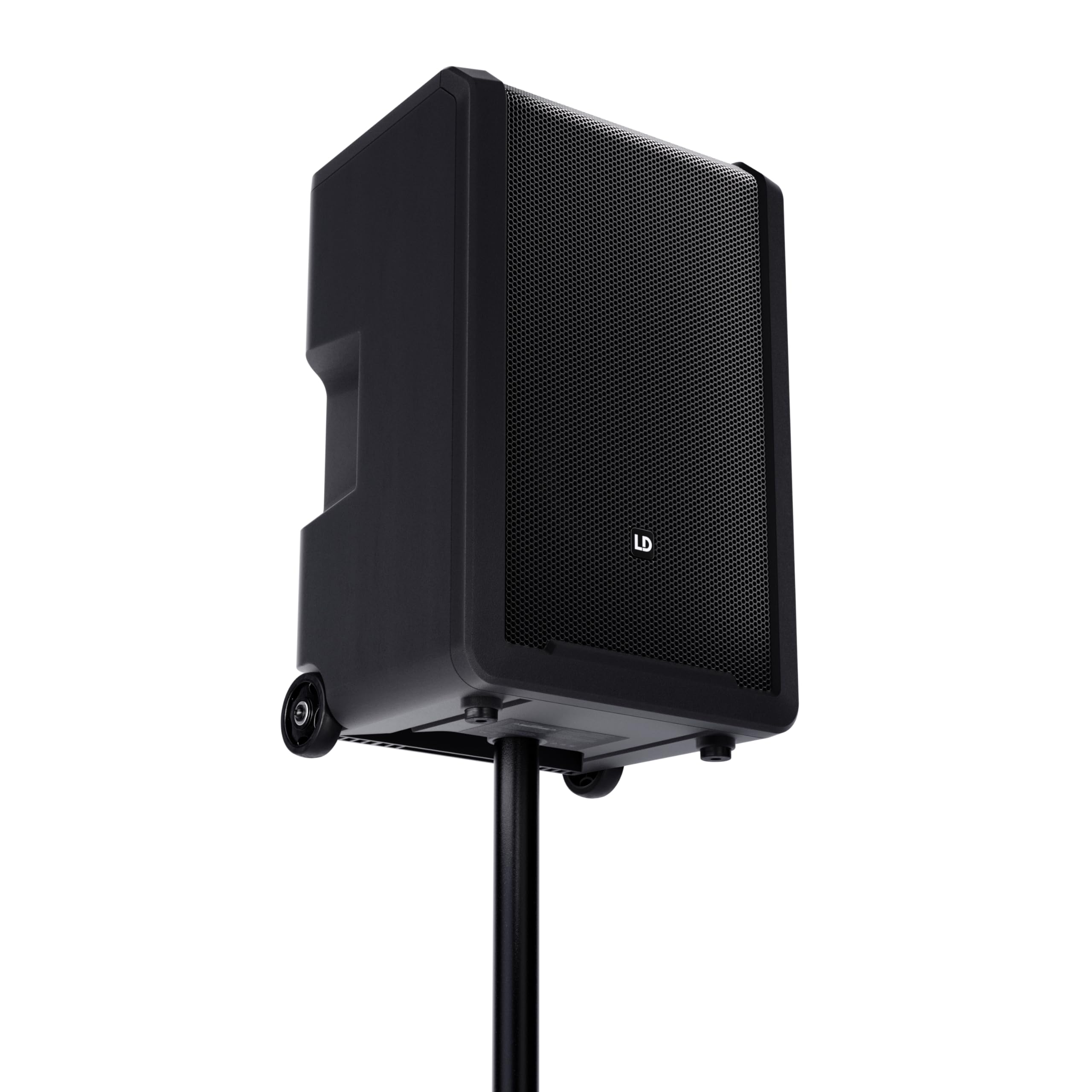 LD SYSTEMS ANNY 10 HHD 2 B8-10" Mobiler Bluetooth PA-Lautsprecher mit Akku, Mixer und 2x Funkmikrofon, schwarz