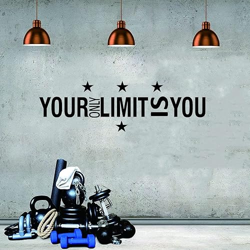 Miniatura 6 de Calcomanía innovadora para pared, diseño de frase motivacional, de PVC, extraíble, para sala de estudio y dormitorio, 11 x 36 pulgadas (negro,