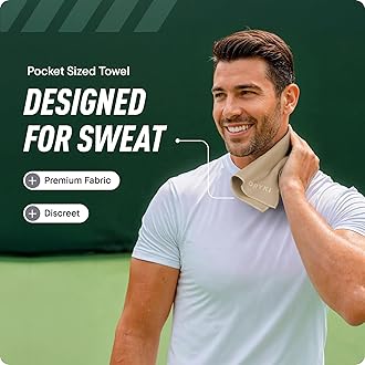 DRYKI Sweat Absorbing Handkerchiefs - The Original Quick-Dry Microfiber Sweat Rags & Towels for Face, Hands, & Body - Perfect for Gym, Sports, and Work (Forest: 5 Pack)