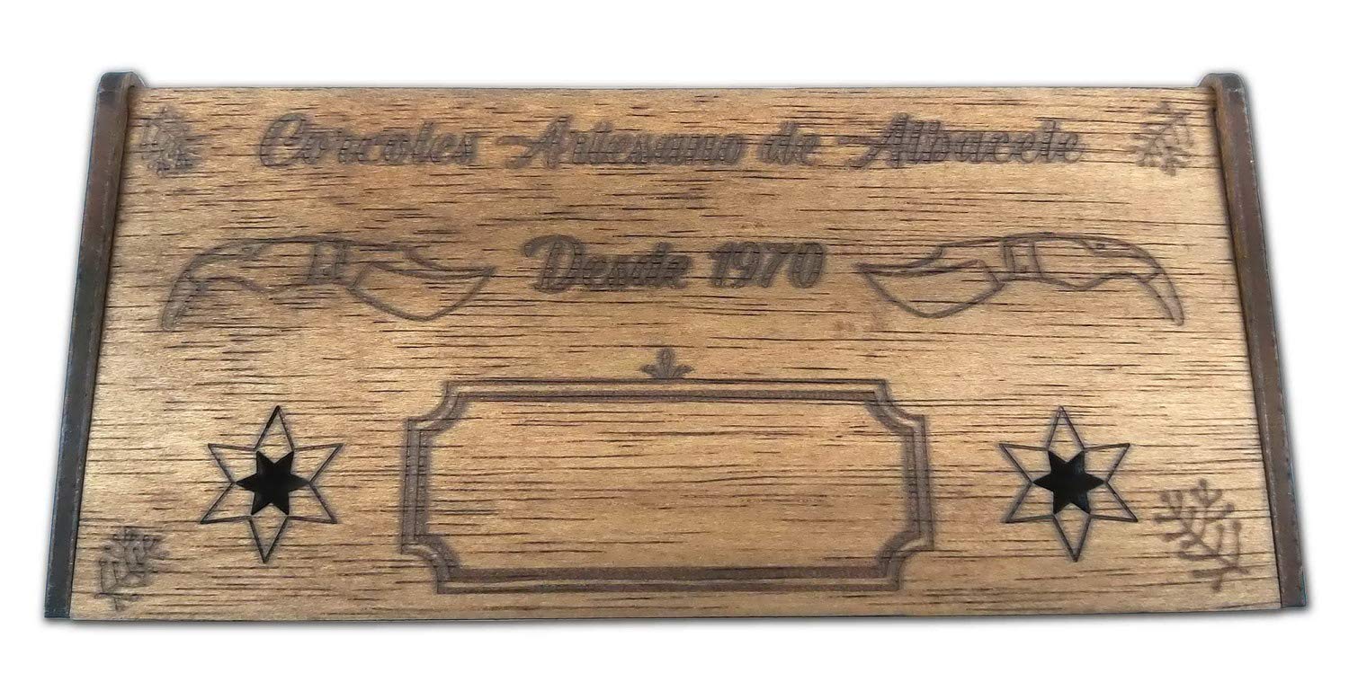 Albacete Navaja Teja Asta Toro 8,5 CM Personalizada con tu nombre.