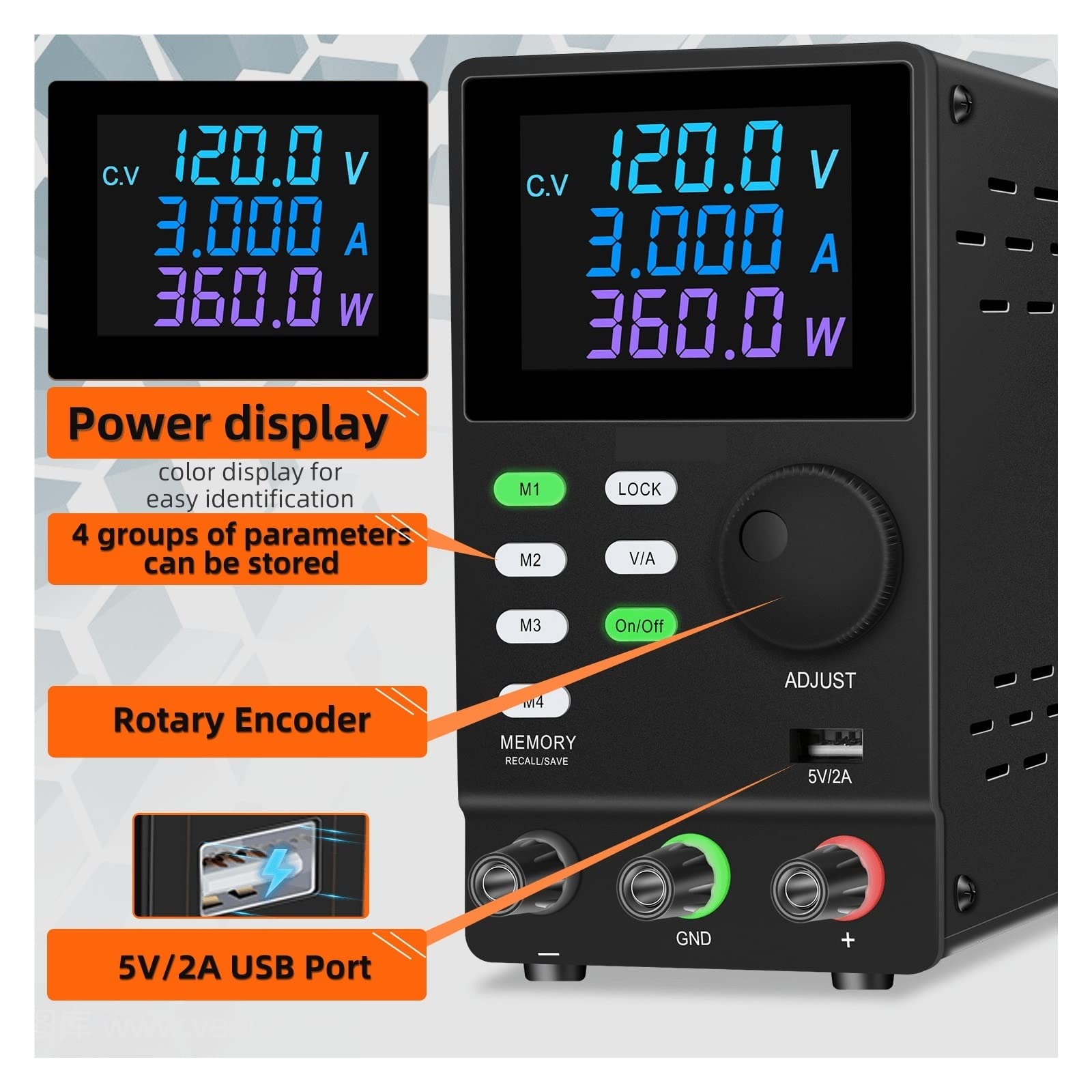 Zasilacz Warsztatowy DC Laboratoryjne zasilacz regulowany regulator napięcia stabilizator przełączania ławki źródło Źródło Stabilizator prądu ładowania(SPPS-A1203D W)