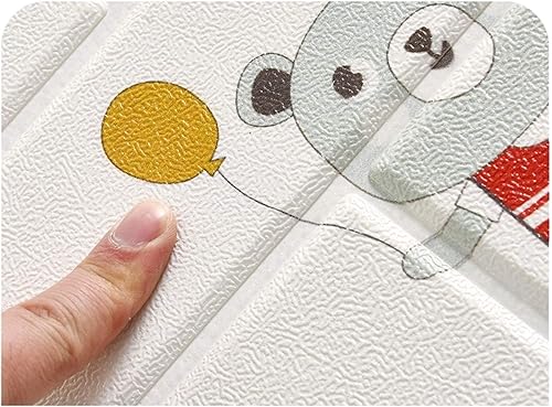 Miniatura 7 de GIUIN Foam Brick Wall Panels Cartoon White Brick Self-Adhesive 3D Wallpaper for Children's Room Anti-Collision Wall Skirt Sticker Set Kindergarten