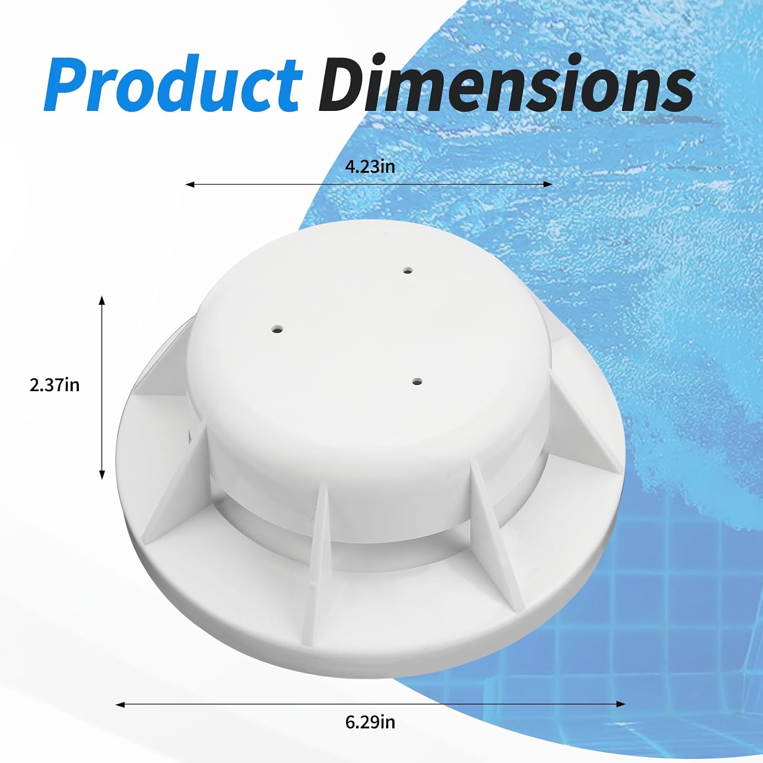 SP1070FV Pool Skimmer Float Valve Assembly for Hayward Skim Master Skimmers, Replacement in Ground Concrete Skimmers Float Valve Parts with O-Ring