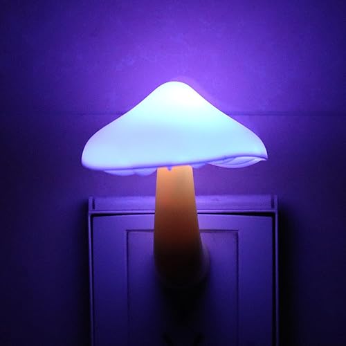 Miniatura 5 de Luz nocturna de hongos, decoración de hongos, luz LED de baño, luces nocturnas decorativas que se enchufan a la pared, lámpara LED de baño con
