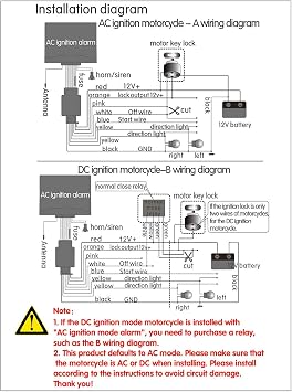 Motorcycle Anti-Theft Alarm Security System,Jtron Control Engine Start Bike Anti-Hijacking Cutting Off Remote Engine Start Arming Disarming,Waterproof Security Cycling Bike Alarm