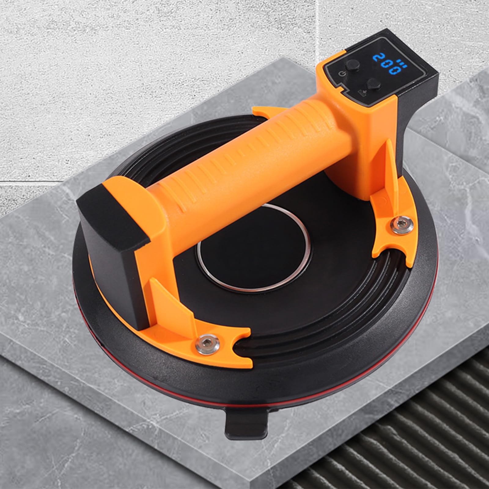 Ventouse électrique pour carrelage et verre avec charge de 200 kg et écran LCD