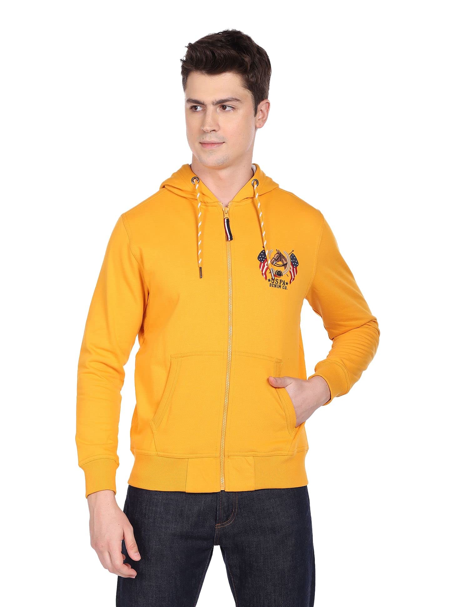 u.s. polo assn. Men's Cotton Hooded Neck Sweatshirt-picture-29