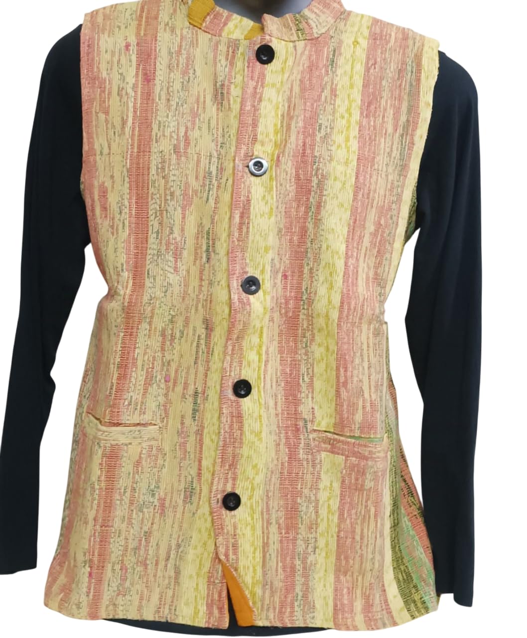 ekok Khesh Jacket for Men Winter Wear, Cotton Linen Lining, Khesh Fabric Outer Cardigan for Men (46)-picture-48