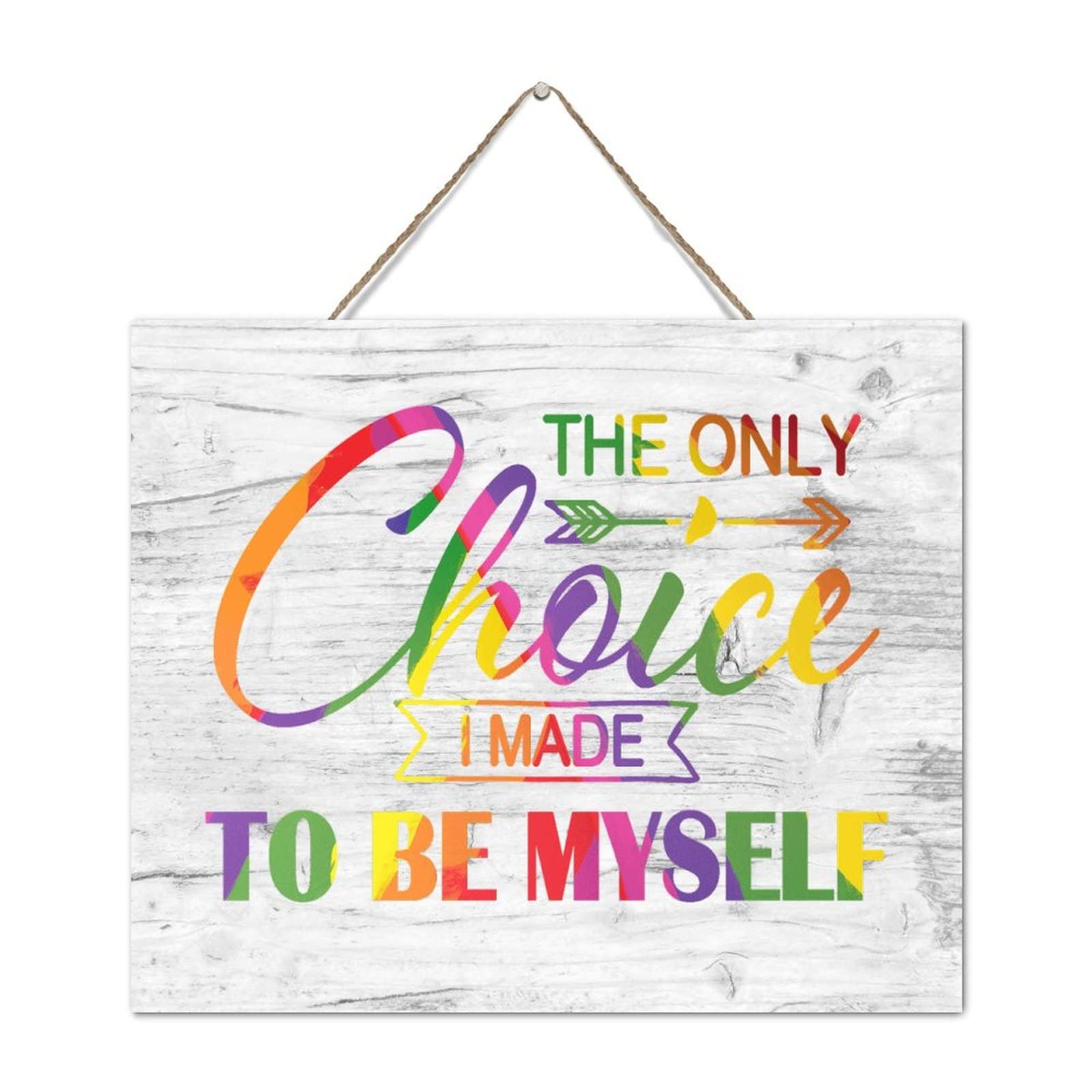 Plaque murale personnalisée en bois pour un bureau motivant