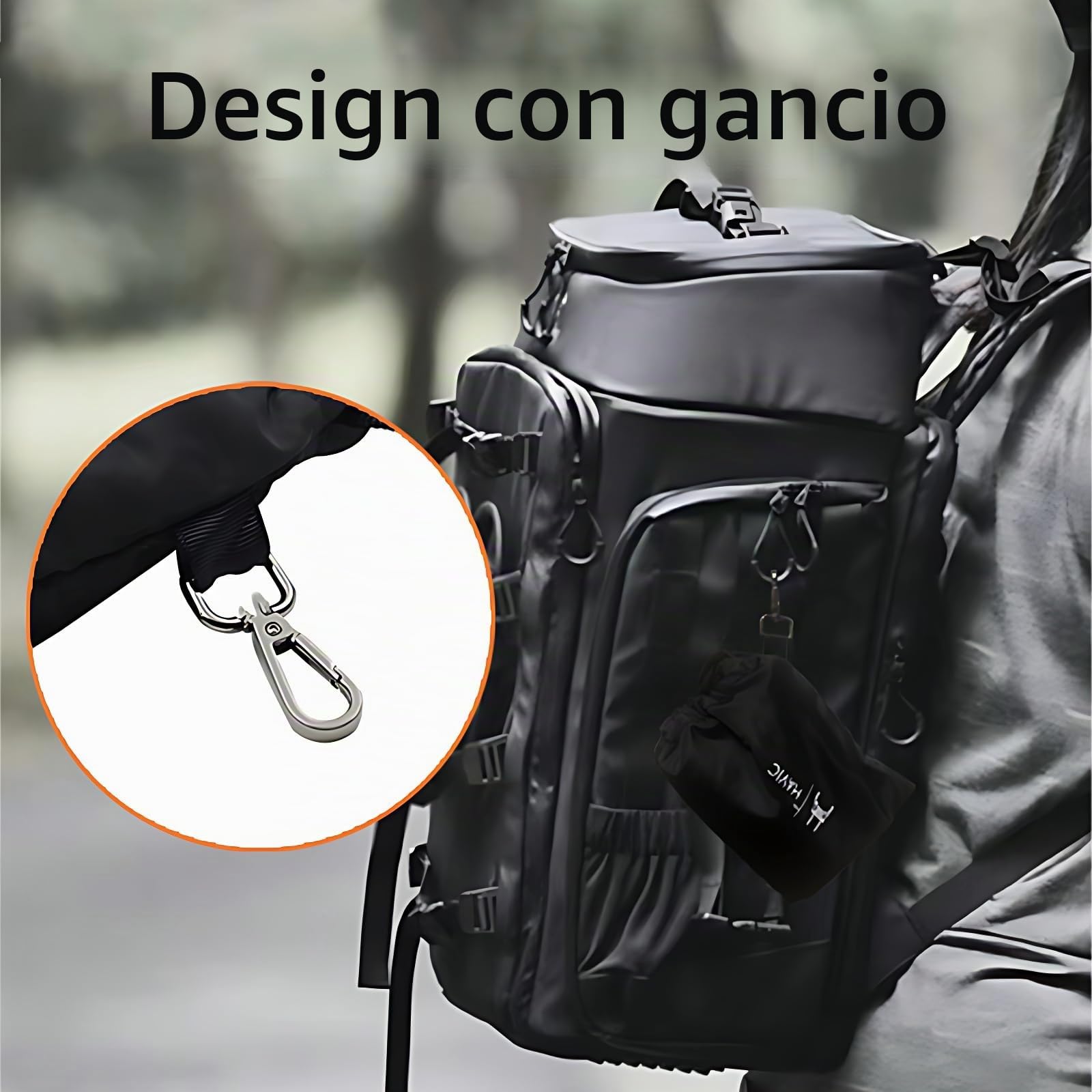 custodia per drone DJI Mini 3 Pro/Mini 3/Mini 2/Air 3/Mavic 3/Mavic 3 Pro, custodia portatile tascabile morbida protettiva per controller RC (coulisse + gancio), Nero
