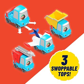 Mojo Swoptops Motorised Kids' Toy Vehicle Playsets – 12 Puzzle Tiles