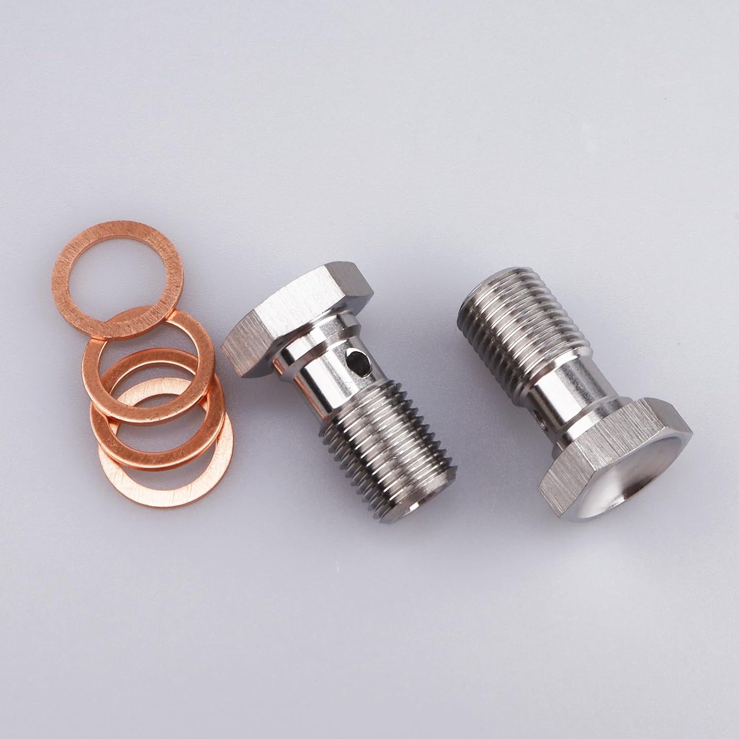 AC PERFORMANCE M10 x 1.0 Banjo Bolt, 20mm UHL, Stainless Steel, Pack of 2