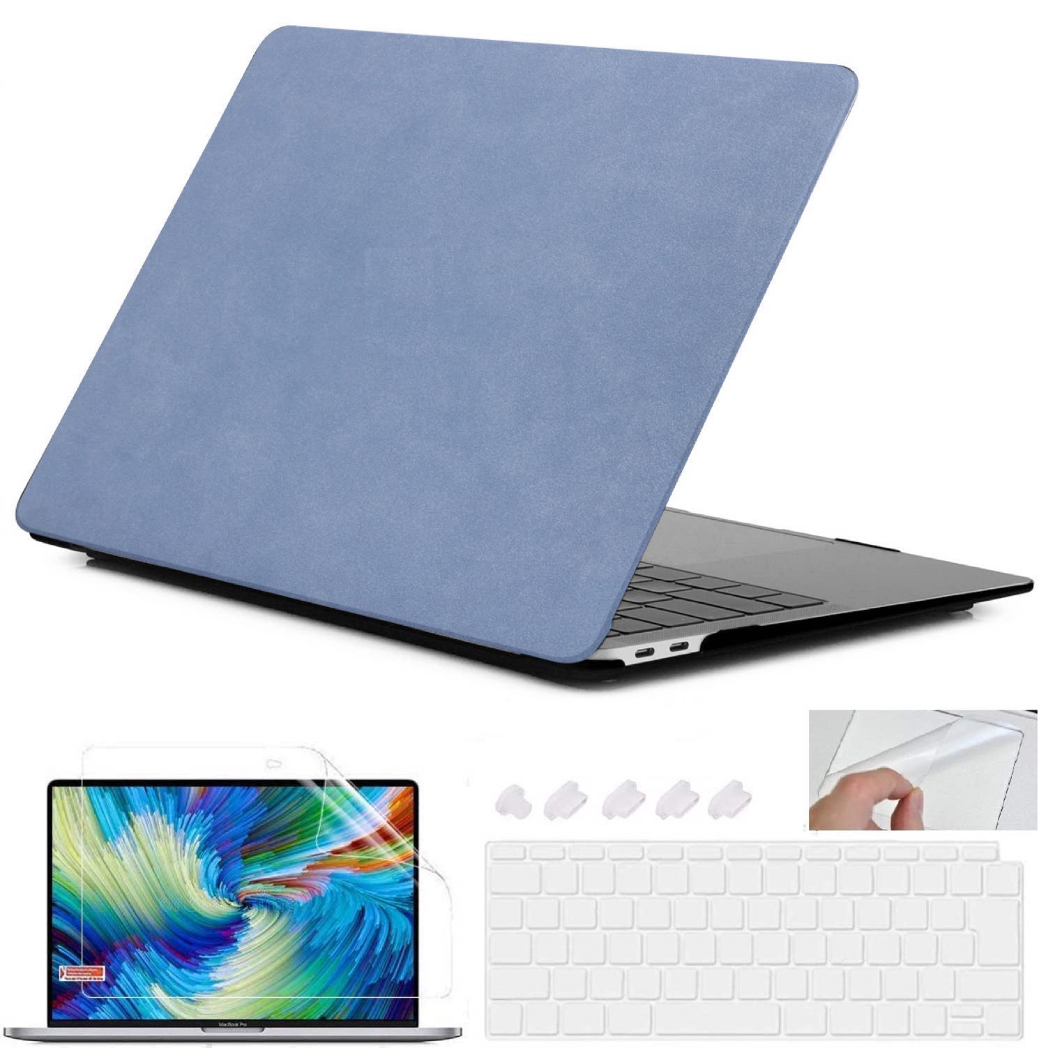 GIOIA BAZAAR Case for MacBook, PU MATT Leather Hard Shell Case Cover Compatible with MacBook Air 13 inch (2018-2020) M1 A2337 A2179 A1932, Blue (B0B9HLQSF6) Amazon Price History, Amazon Price Tracker